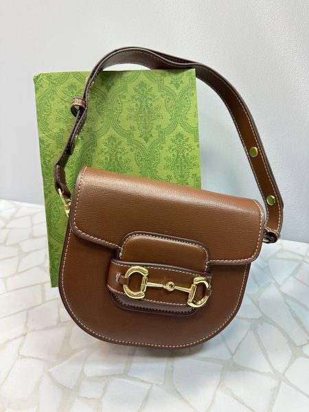 کیف دوشی زنانه گوچی Gucci قهوه‌ای
