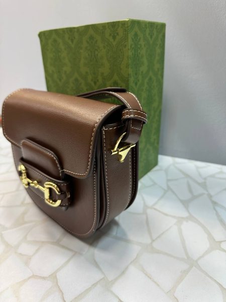کیف دوشی زنانه گوچی Gucci قهوه‌ای