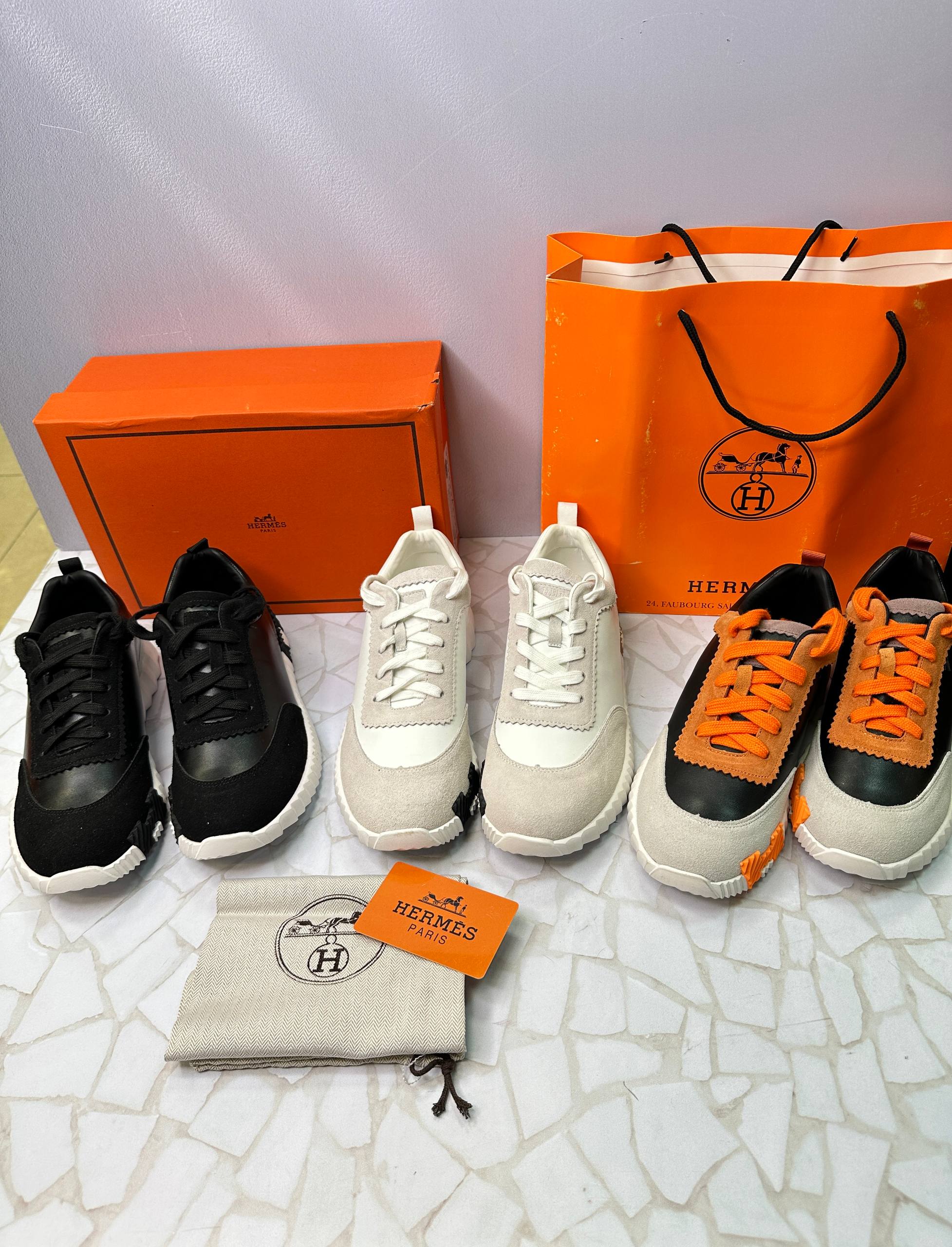 کتونی هرمس Hermes چرمی اسپرت