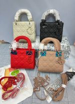 کیف زنانه دیور مدل دستی و دوشی اسکارف دار لیدی دیور